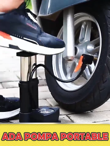 Pompa Angin Kaki/Pompa Kaki/Pompa Ban Mini Foot Pump Portable High Pressure Pompa Angin Kaki Untuk ban mobil