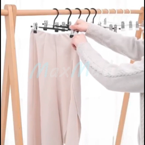 10PCS Gantungan Baju Dan Celana dengan Penjepit Hanger Jepit Besi Kawat Pants Hanger Clip Stainless Hanger Jepit Celana Hanger Jepit Bahan Hanger Kerudung Hanger Coating Premium Anti Karat Hanger Baju Aesthetic