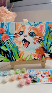 Paint by Numbers KIT - Bare Bears Series 20x20cm