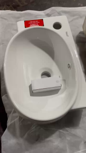 CHÍNH HÃNG chậu rửa mặt treo góc sứ phủ nano giúp tối ưu diện tích đối với không gian phòng tắm nhỏ bảo hành 2 năm