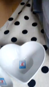 Bộ Chén Trái Tim đựng chè Muỗng FATACO Melamine Cao Cấp chống vỡ dùng tiệc thôi nôi đầy tháng bàn cúng