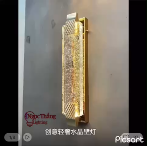 Đèn Led treo tường ốp tường pha lê trang trí phòng ngủ phòng khách cầu thang Led 3 chế độ màu 8W VPL30 Ngọc Thắng