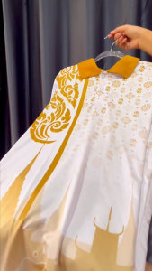 เสื้อคอปก โปโลลายไทย 04 ใส่ทำงาน งานพิมพ์ลาย ใส่ได้ทุกเพศ