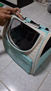 กระเป๋าใส่แมว ใบใหญ่มาก พับเก็บได้ ระบายอากาศได้ดี กระเป๋าเป้ใส่สัตว์เลี้ยง กระเป๋าพาสัตว์เลี้ยงไปเที่ยว