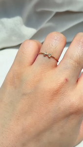 Cincin emas asli kadar 70 16k love lilit padat ukir aesthetic