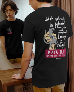 Desain Kaos Keren - Kaos Sindiran Tikus Berdasi Bahan Combed 20s Lembut Nyaman Standar Distro