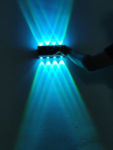 Solar Outdoor Lights 8 LED Solar Fence Lights Waterproof Dusk to Dawn Outdoor Lighting for Wall Deck Step Garden Light Solar Wall Lights