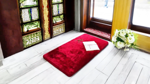 Sajadah Bulu Rasfur 115cmx65cm polos premium dan nyaman | sajadah rasfur aesthetic |sajadah tebal LP