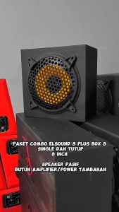 Paket Combo Elsound 8 plus Box 8 Single dan Tutup 8 Inch