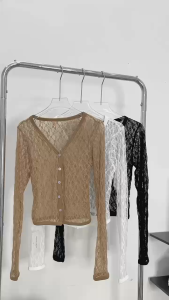 Áo Khoác Cardigan Hoạ Tiết Ren ( Không Kèm Lót ) - Tharo Clothing [AO00209]