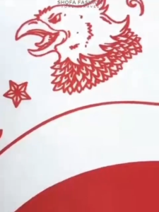 Kerudung segiempat Motif spesial KemerdekaanHijab Merah Putih Indonesia viralJilbab agustusan Voal