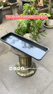 Tatakan Alas Pot Panjang Elang 70 Hitam - TRAY PANJANG EGP 70 HITAM
