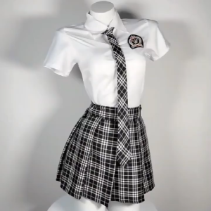 SatisfClothe 💞💞คอสเพลย์เซ็กซี่ ชุดสูทกระโปรง พร้อมเน็คไท ส่งไวจากไทย H9308