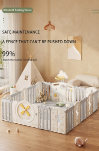 Quây cũi nhựa xếp gọn cho bé Babyviva kiểu cối xoay gió