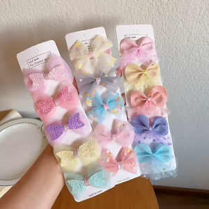 NICE CHILD Jepitan Pita Set 5 in 1 Korea Anak Perempuan Model Pita Hair Clip Tie