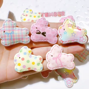 Pinapple คลิปผมเกาหลี หวานสีสันกระต่ายคลิปผมการ์ตูนคลิปโดปามีนคลิปปากเป็ดสำหรับสาว ๆ