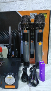 JBL VM-877 PROFESSIONAL UHF WIRELESS MICROPHONE COLOR LIGHT WITH VOICE CONTROL