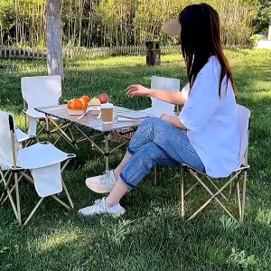 Outdoor Camping Campsite Foldable Portable Leisure Chair Hiking Fishing and Car Travel Chairs Ultralight Oxford Chair