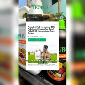 POC Trubus pupuk organik cair kemasan 500ml untuk semua jenis tanaman buah dan sayur