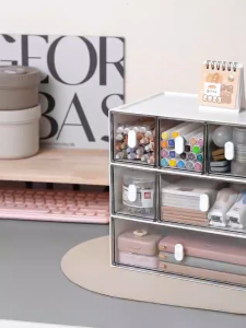 Organizer penyimpanan serbaguna susun/Kotak penyimpanan laci serbaguna