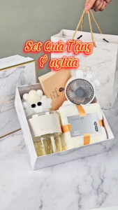 Bộ Quà Tặng Sinh Nhật Tốt Nghiệp SPECIALLY Kèm Quạt Cầm Tay Ly Thủy Tinh Bình Giữ Nhiệt Khăn & Kèm Thiệp Chúc Mừng