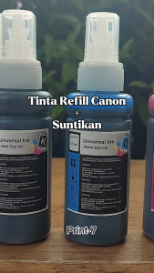 Paket Tinta Canon dan Suntikan 1 Set