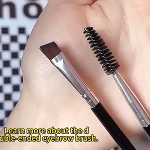 Kuas Alis 2 IN 1 Eyeliner Brow Sikat Alat Eyebrow Brush Makeup