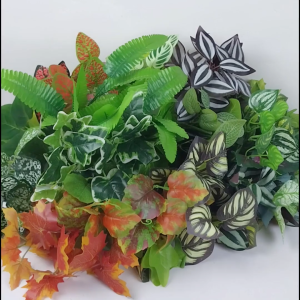 Sampai7an PBP37 / Tanaman Hias Pot Bunga Daun Keladi Plastik Dekorasi Vas Bunga Indoor Ruangan Rumah Ornamen Pajangan Hiasan Artificial Cantik Imut Import / COD