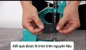 Bộ cối đục lỗ tròn thông dụng cho máy dập tay bấm lỗ tròn trên quần áo túi xách may mặc thủ công