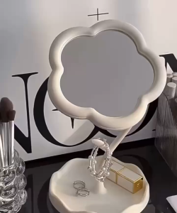 กระจกตั้งโต๊ะ กระจกแต่งหน้า 360มินิมอล หมุนได้ น่ารัก ผู้หญิง สไตล์เกาหลี แบบพกพา สีพาสเทล พร้อมส่ง