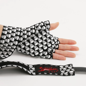 3/5M Finger Boxing Bandage Skull Print Bandages Wrapped Around Hands with Sports Protective Gear Hand Guards Straps Elastic Boxing Straps