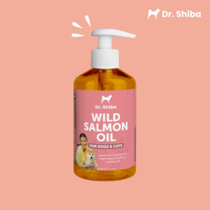 Dr Shiba Healthy 100% Wild Premium Salmon Oil for Dogs & Cats | Promotes Healthy Heart | Boosts Immune System | Rich in Omega-3 EPA Fatty Acids & DHA | Natural source of vitality - Lazada