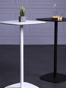 โต๊ะบาร์ร้านอาหาร 3 สีให้เลือก โต๊ะคาเฟ ท้อปไม้ MDF โครงเหล็ก รุ่น CORINNE BAR