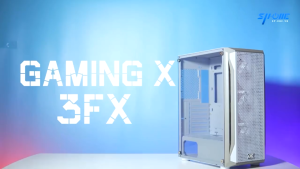 XIGMATEK Gaming X Arctic White TG Case แบบมีฝากระจก พร้อม RGB Fans สำหรับ Gamer และ PC