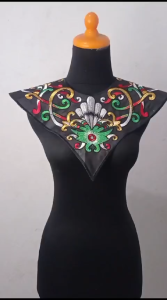 An-Nahl Renda Bordir Aksesoris Dada Tari Motif Dayak Batang Garing