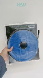 Paket Lampu LED Neon Flex 220V Lengkap Tinggal Colok / Lampu Hias / HK-5066 Strip Flexible IP65 WATERPROOF