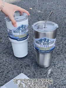 Tumbler Mug Hot Cold Thermal Vacuum Flask Stainless Steel Cup (900 ml)