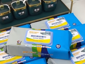 Kitchen Wet Wipes Large Wet Wipes Cleaning Wipes Disposable Wet Wipes for Heavy Oil Cleaning Cloth Oil Removal