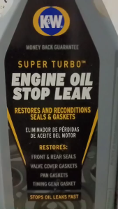 CRC น้ํายาอุดรอยรั่วน้ํามันเครื่อง CRC K&W Engine Oil Stop Leak ขนาด 443 mL.