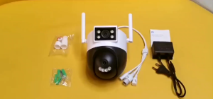 IP CAMERA CCTV OUTDOOR WATERPROOF PTZ SPEED DOME V380 DUAL LENS / CCTV OUTDOOR DUA LENSA FULL HD