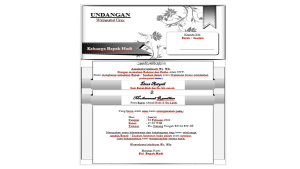 Paket 100pcs Undangan Walimatul Ursy Kertas HVS Siap Kirim