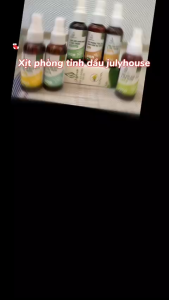 Bình xịt phòng tinh dầu sả chanh bạc hà quế đuổi muỗi JULYHOUSE 50ml khử mùi hiệu quả