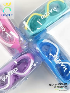 GF.ส่งจากไทย 4 สี  แว่นตาว่ายน้ำเด็ก กันฝ้า ป้องกันแสงแดด UV ราคาถูก สายรัดปรับระดับได้พร้อมที่อุดหู