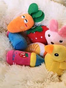 Đồ chơi hình các loài vật bằng bông có kèn kêu cho Chó Mèo (mẫu mới) - Love Pets Shop