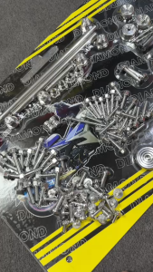 Bộ ốc inox sọc thái full xe cho Sonic 150 MS03