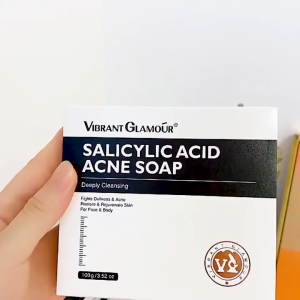 [100% ORIGINAL] VIBRANT GLAMOUR Salicylic Acid Acne Soap Treatment Pore Exfoliating Foam Face Body