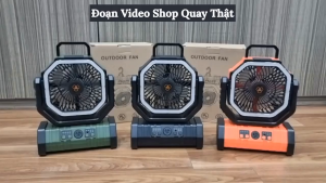 Quạt Tích Điện. Quạt Cầm Tay Pin Sạc 20000 mAh. Quạt Để Bàn Có Điều Khiển Từ Xa