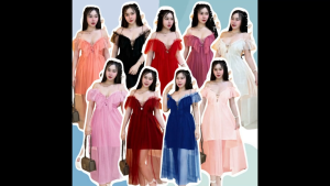 CC 11002 เดรสออกงาน สายเดี่ยว เดรสงานแต่ง สีขาว (ฟรีไซส์ M อก 32-36 เอว29-30 สพ36-40 ยาว47)