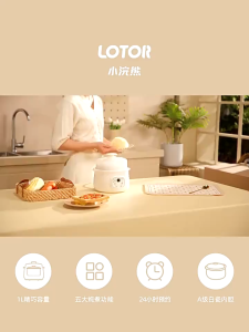 Electric Cooker Baby Porridge Can Be Stewed Birds Nest Soup And Porridge Ceramic 电炖盅婴儿煲粥