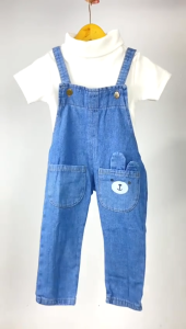 OVERALL PEEK A BOO OVERALL JEANS 1-3 Tahun Jumpsuit Anak